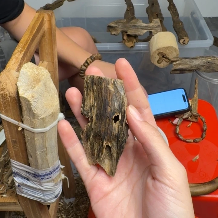 沉香沉香碎屑白棋块料11克