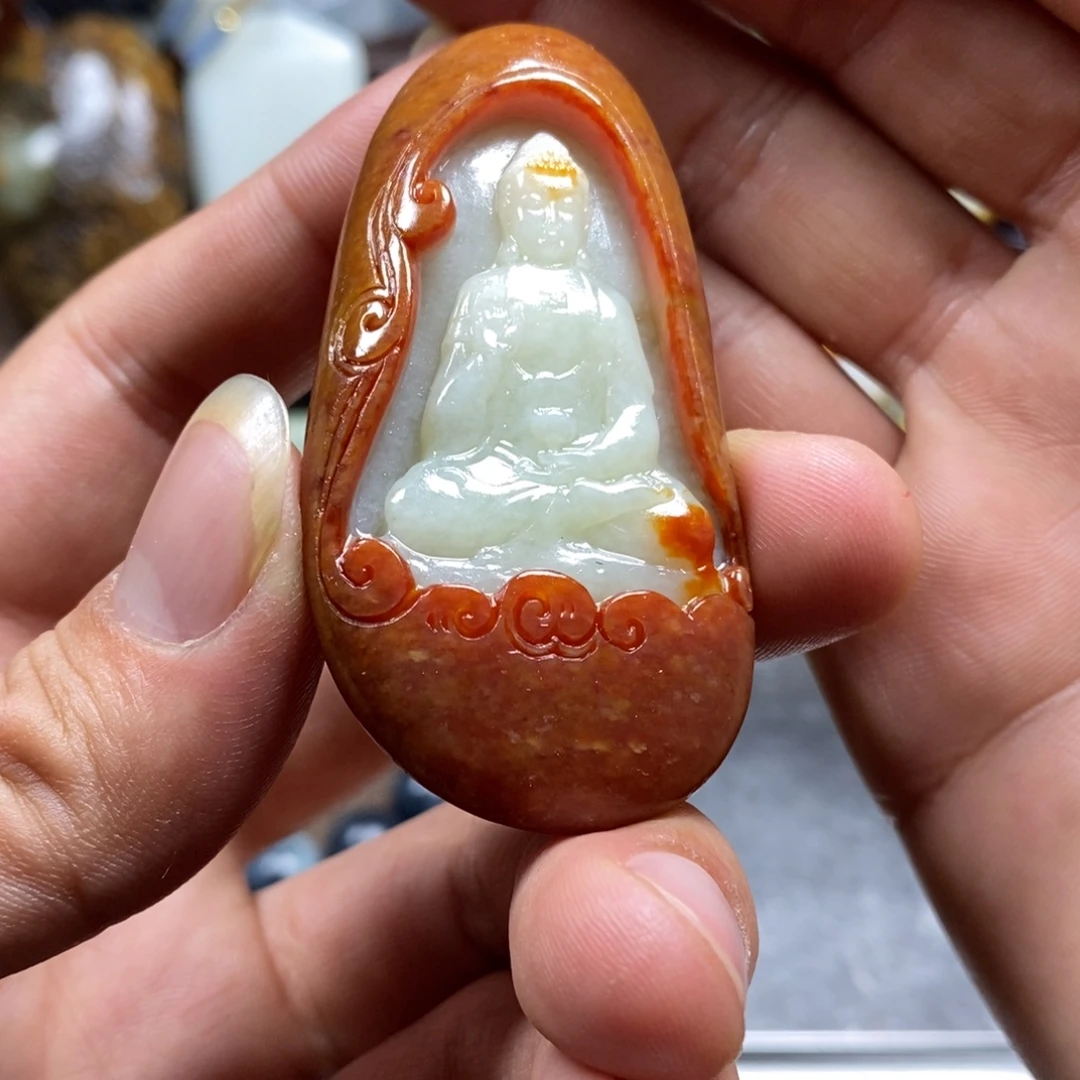 和田玉未镶嵌挂件