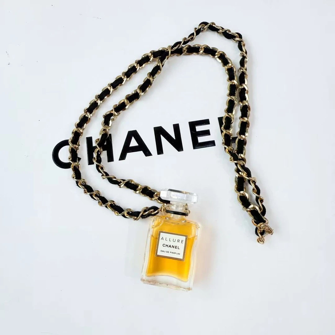 95新 Chanel/香奈儿 Chanel vintage香奈儿中古皮穿项链