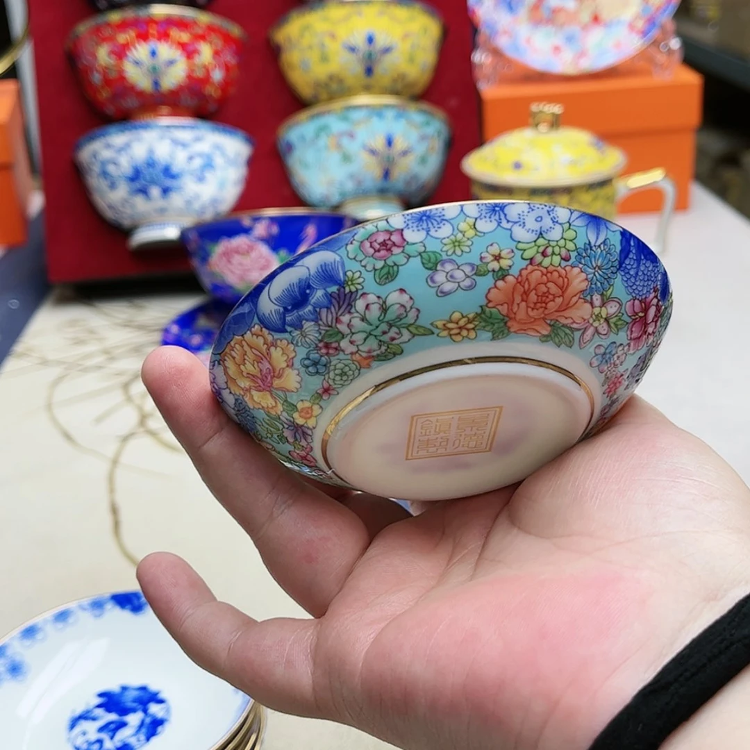 【闪购商品】珐琅4英寸8深湖水蓝。。。。