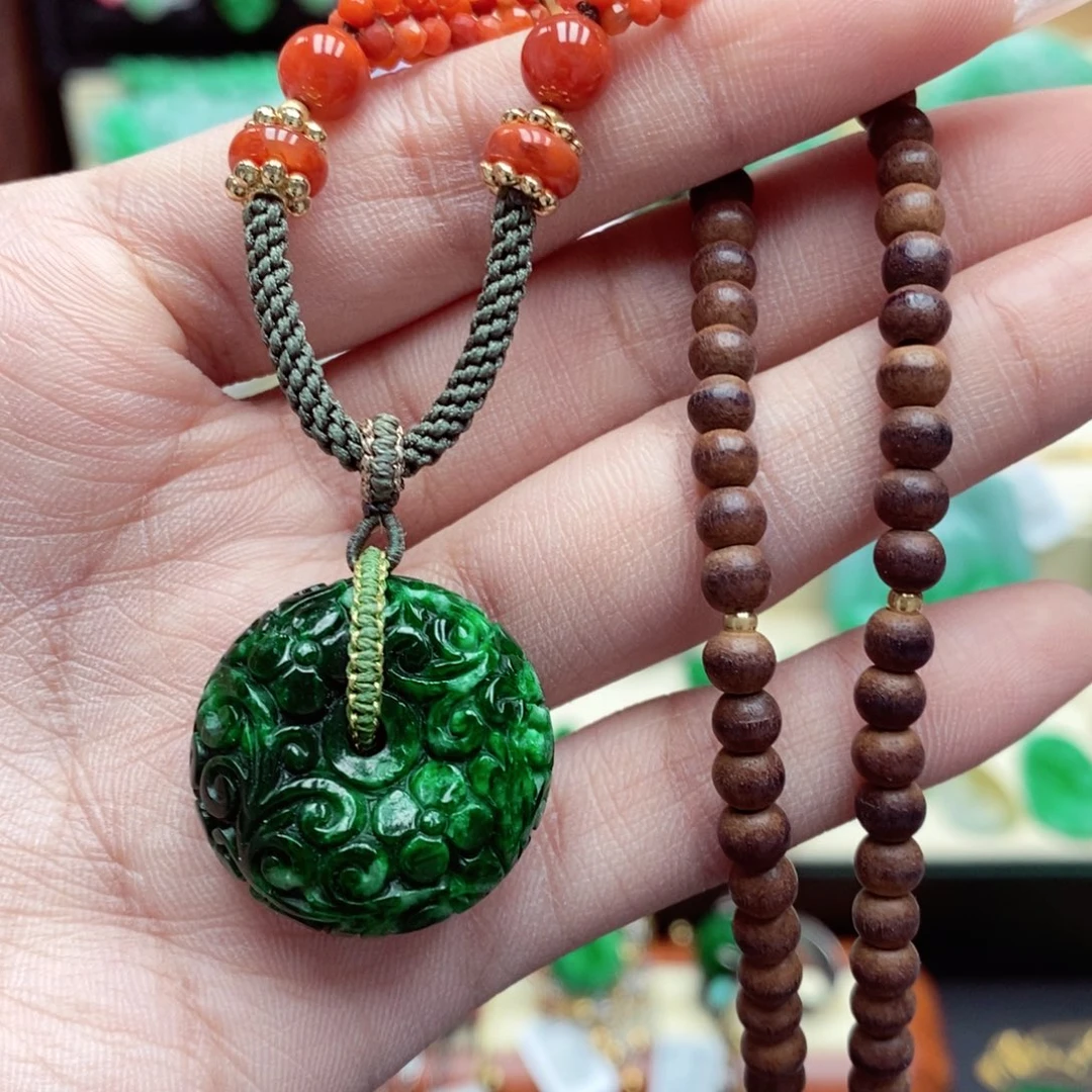 颈饰未镶嵌翡翠翡翠吊坠