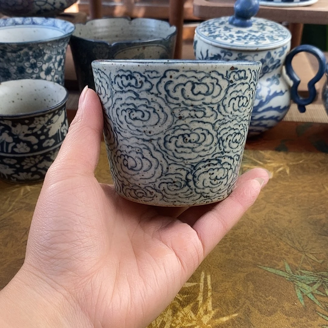 陶手工手绘青花高温陶瓷