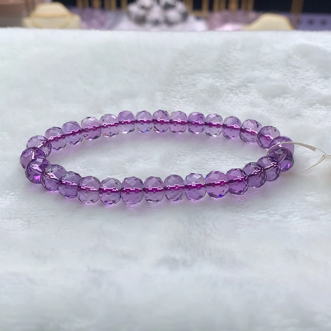 水晶手串未镶嵌紫水晶