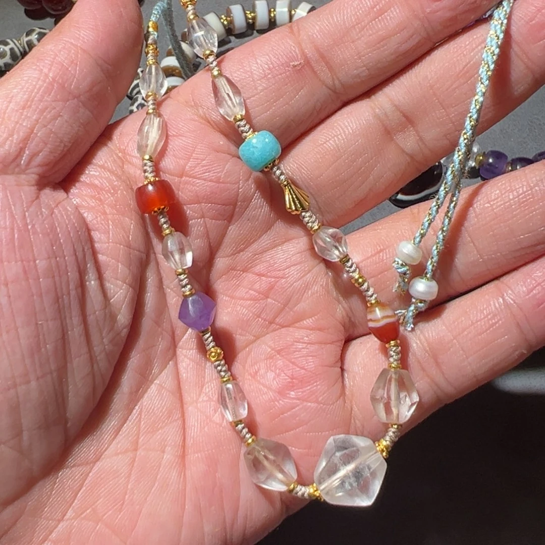 水晶项链未镶嵌各种