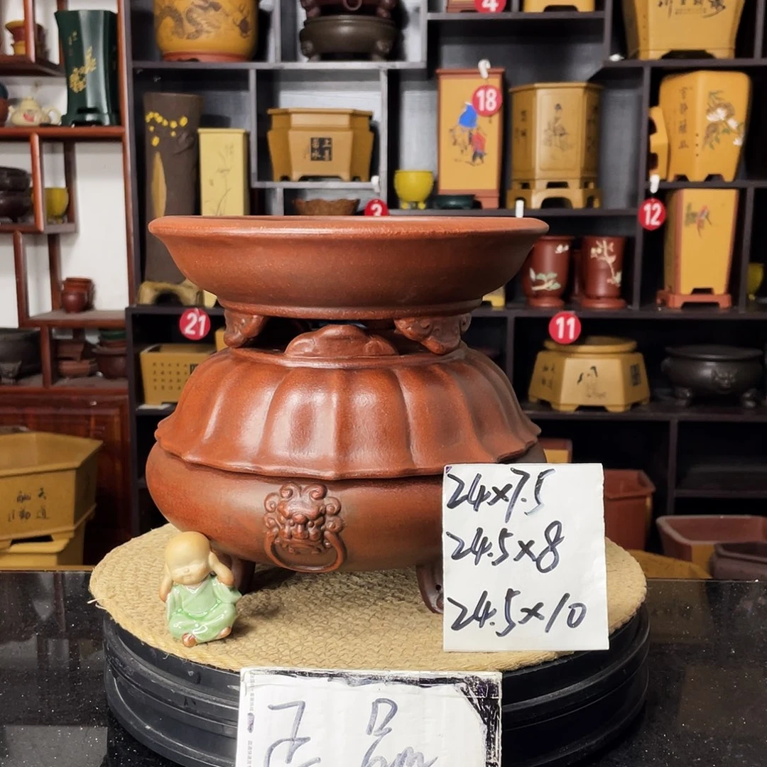 紫砂D-婉秋紫砂花盆