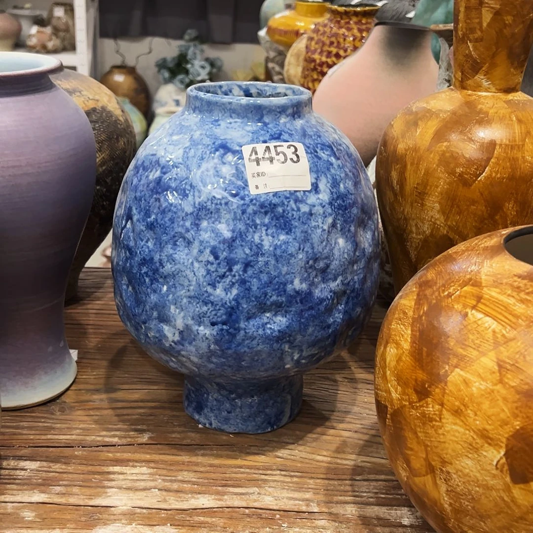 瓶4453高 31口9陶瓷花瓶无孔