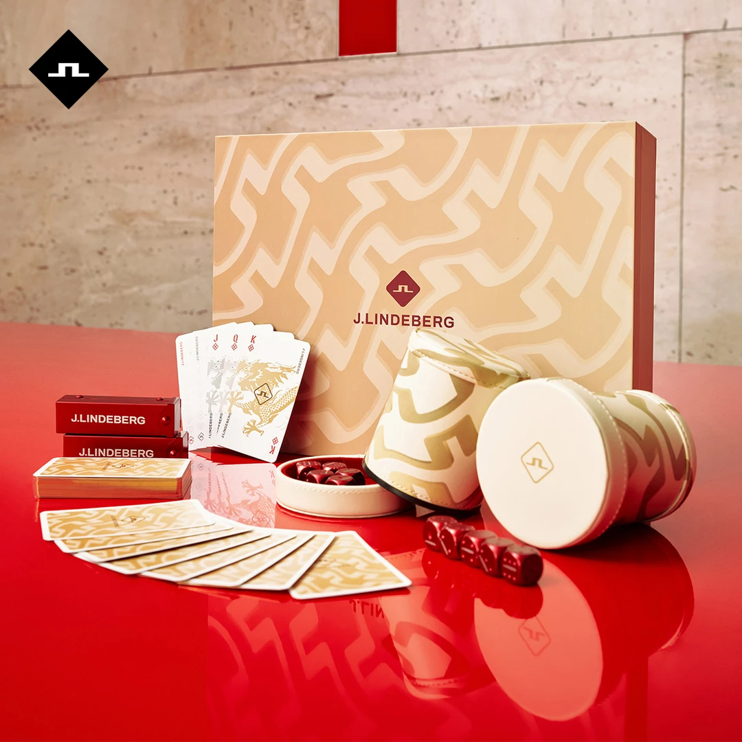 JLINDEBERG金林德伯格新春系列含骰子骰盅扑克牌套盒5242MA002