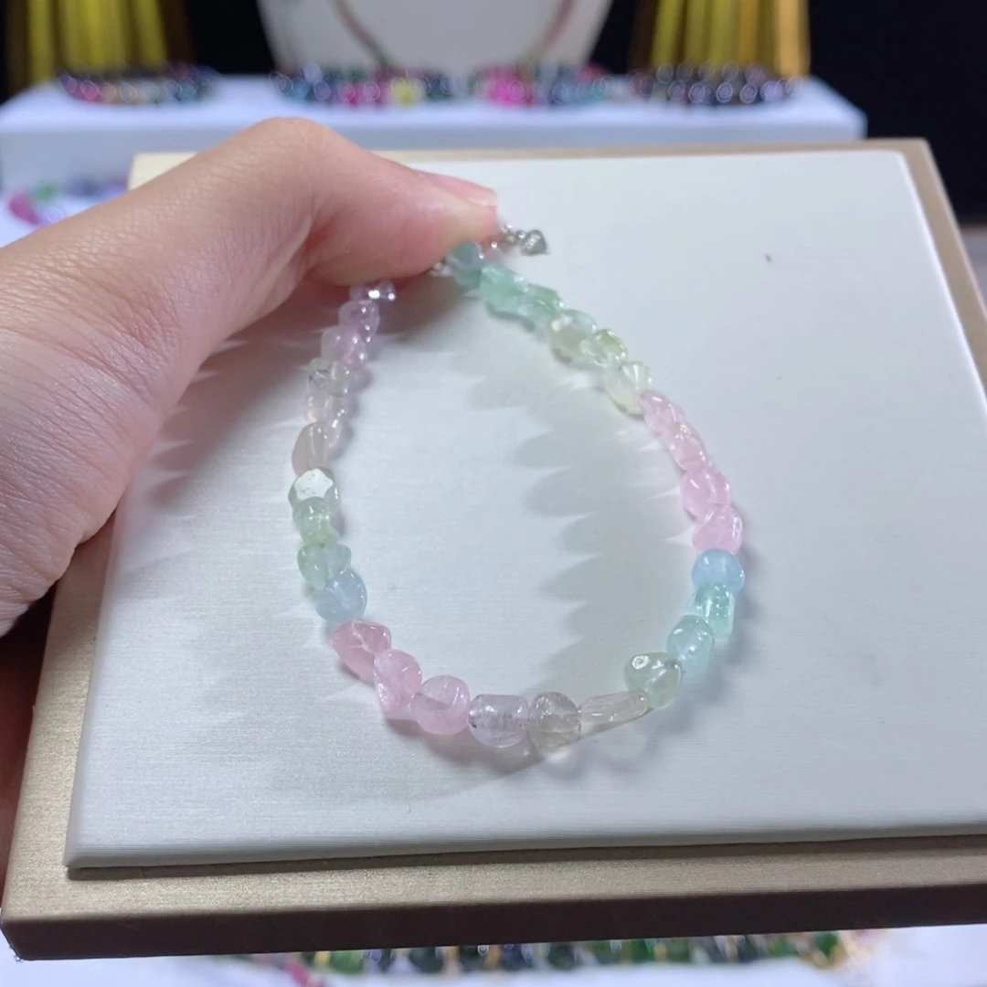 碧玺手链未镶嵌随形