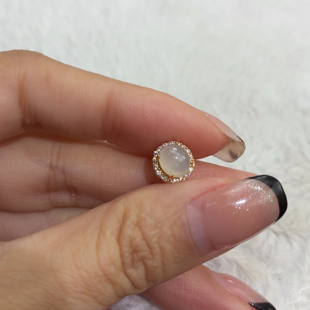 翡翠银S925镶嵌颈饰路路通