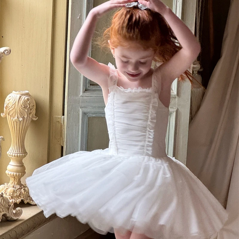一杯奶茶·女童芭蕾舞裙