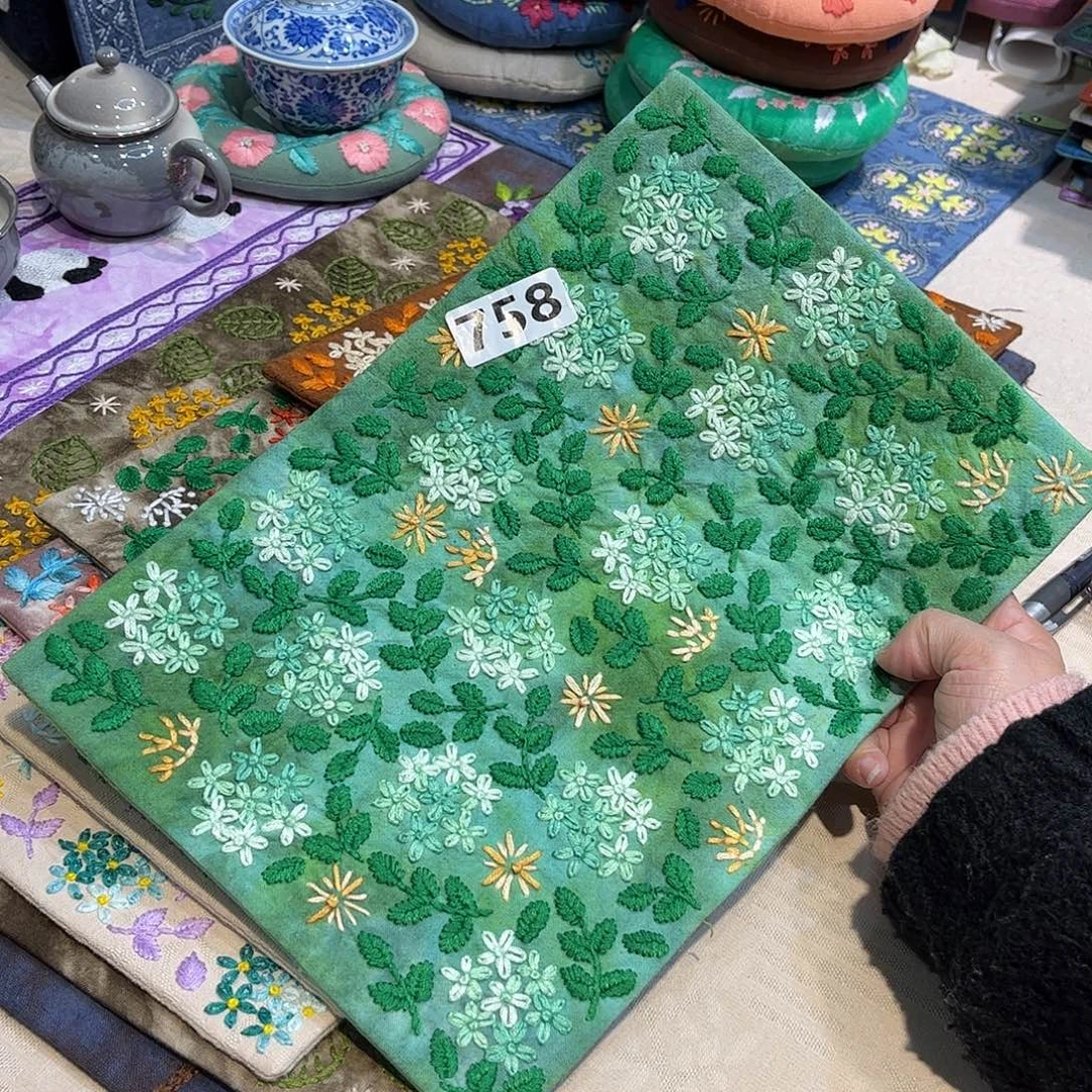 规格20.30刺子绣茶席