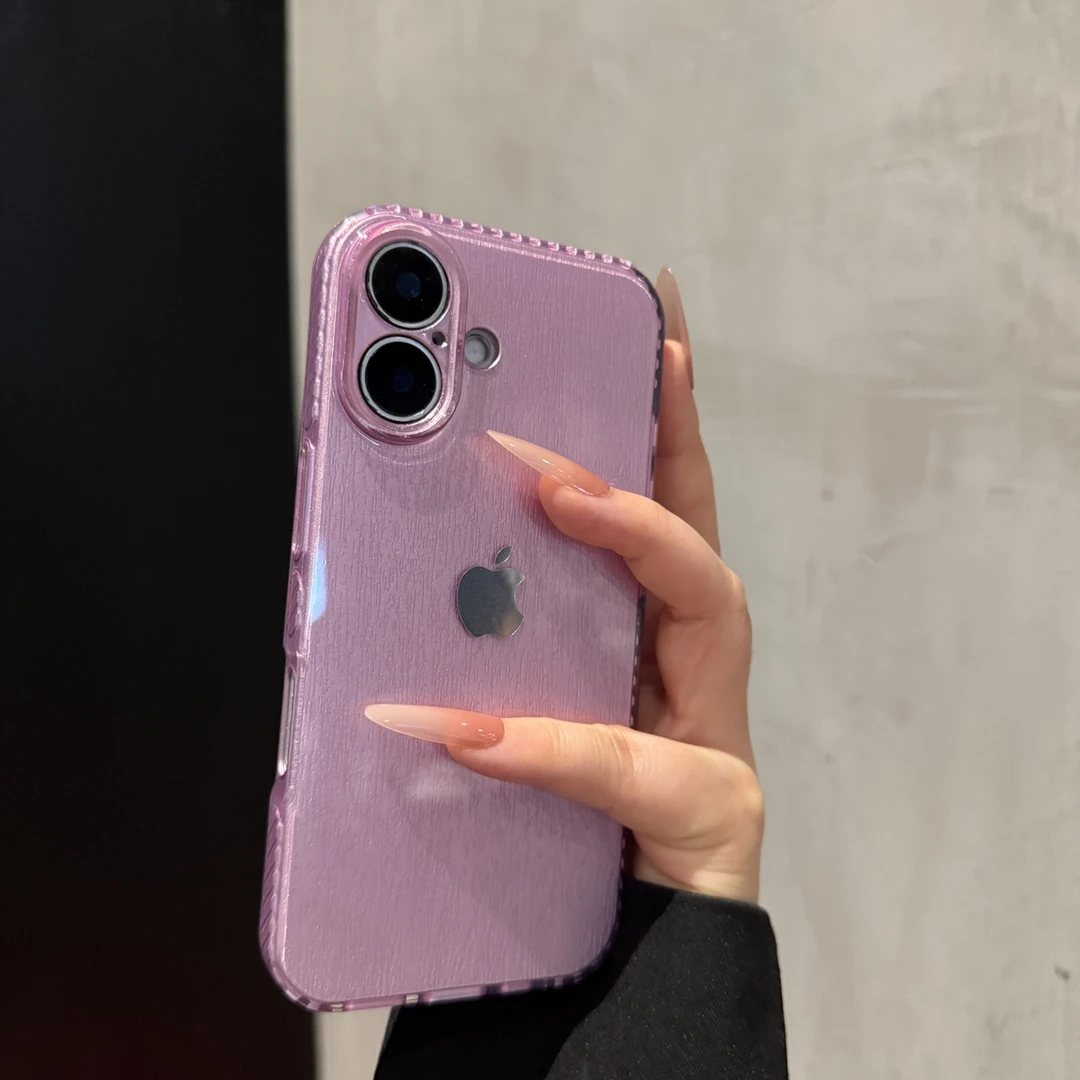 高级纹理创意适用苹果17promax手机壳简约iPhone16个性15小众14女