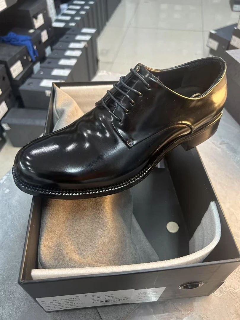 （501-599）男款断码进口马臀皮正装皮鞋-编号