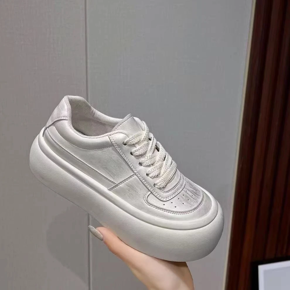 厚底增高小白鞋女2025春季新款女款鞋子网红百搭爆款休闲运动板鞋