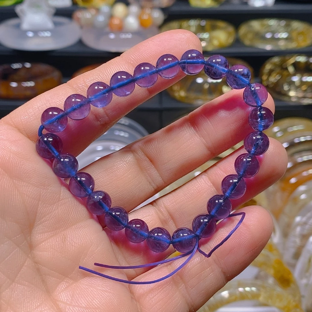 *****手链未镶嵌紫晶天然紫水晶手链