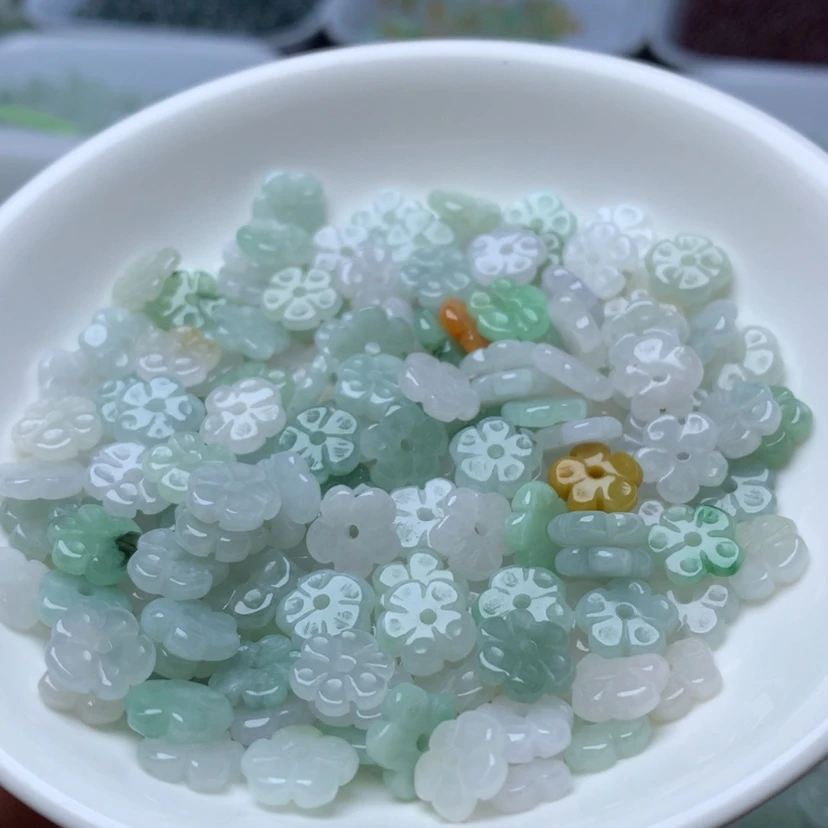 【闪购商品】未镶嵌手链翡翠卡9五瓣花20个