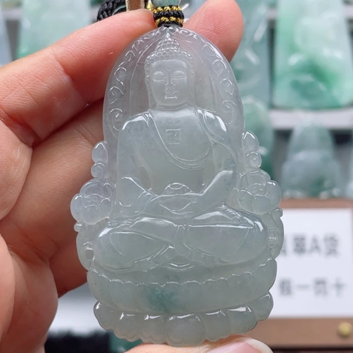 颈饰未镶嵌翡翠大日如来