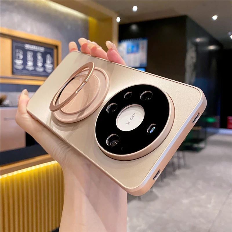 适用华为mate70pro旋转支架手机壳磁吸mate60pro+手机壳高级感极