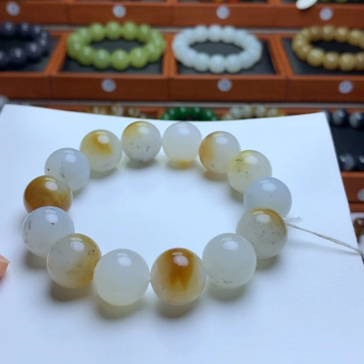 和田玉手串未镶嵌