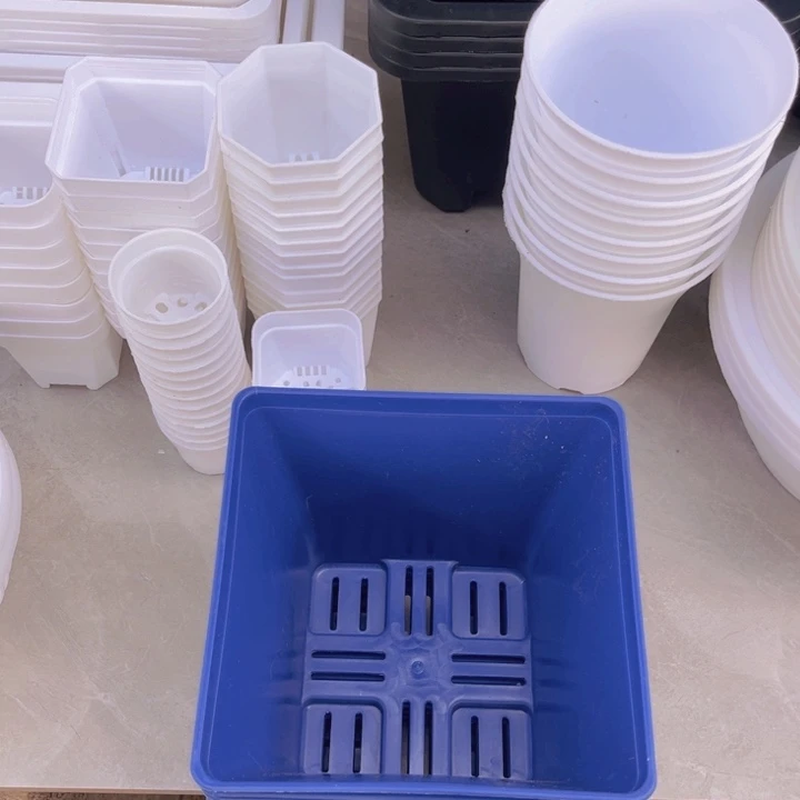 蓝色美工盆口15高13一组13个