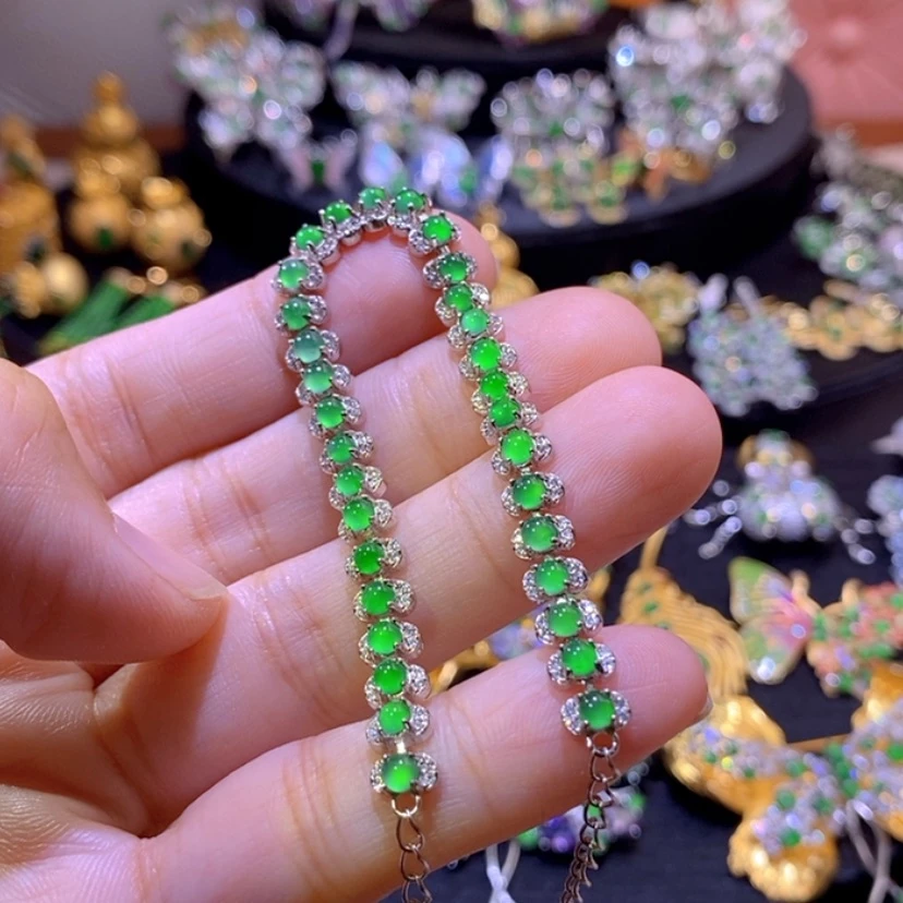 【闪购商品】翡翠挂件银S925镶嵌天然资源