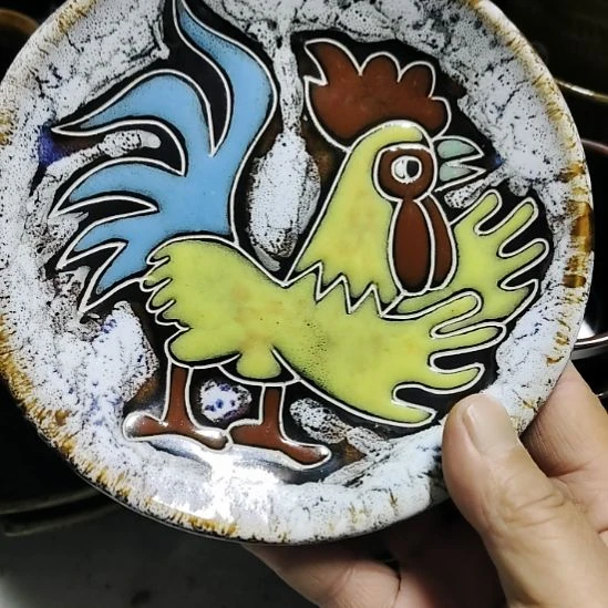 瓷片五厂，七厂，瓷器摆件，瓷片！都有微瑕疵。