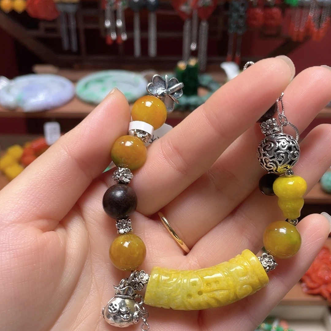 翡翠未镶嵌手链饰品