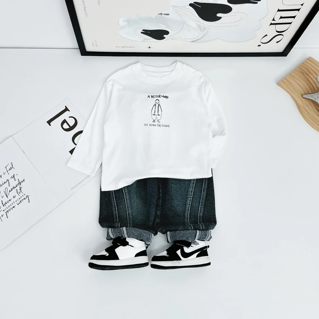 男童长袖T恤2025新款秋装儿童春秋打底衫 UTT65616 悠悠童话童装