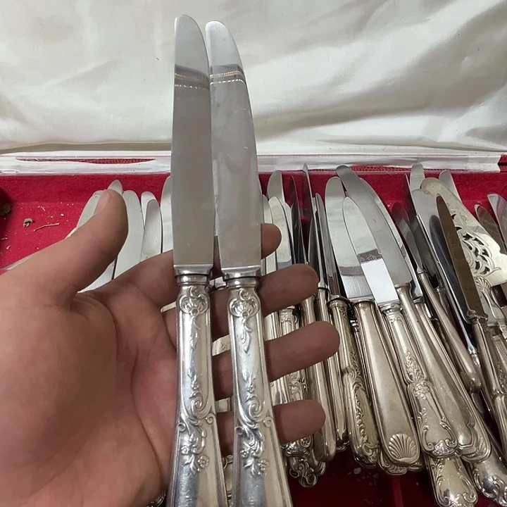 贵金属欧洲中古老物件餐刀