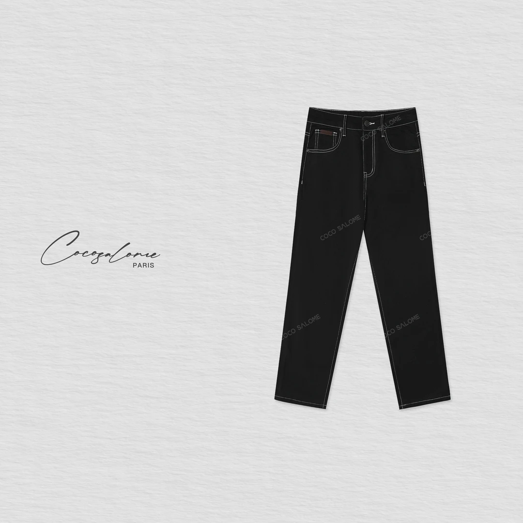 安安推荐【腿精秘籍】弹力透气明线显瘦九分牛仔裤BK25D52417-NZK