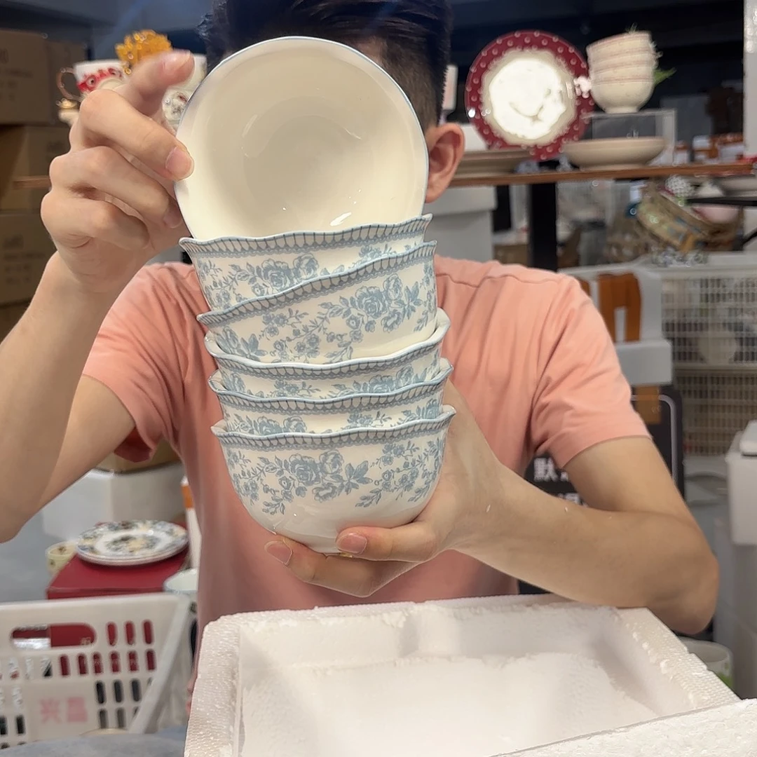 潮州微瑕陶瓷餐具4.5寸