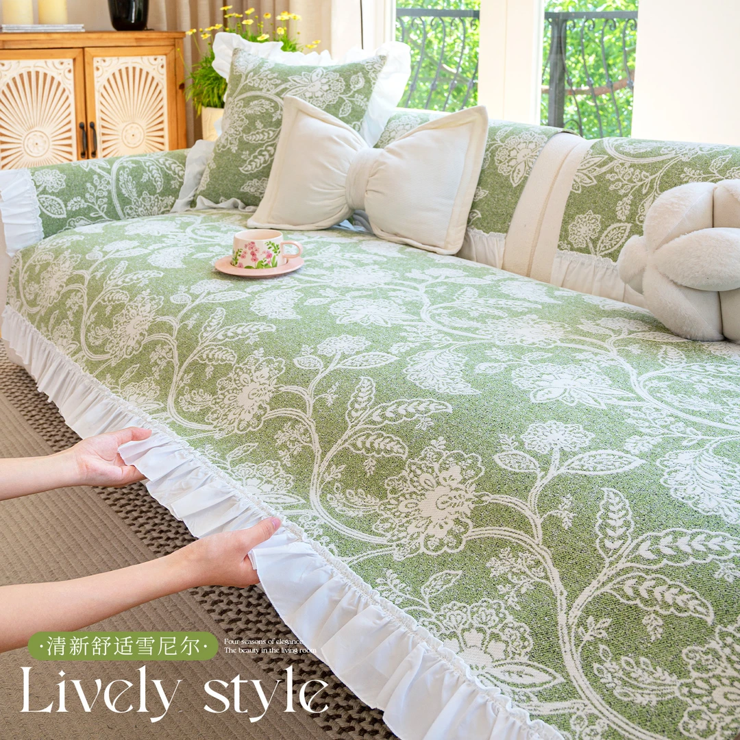 邓肯法式沙发垫防滑四季款2025新款轻奢高级感雪尼尔通用沙发套罩