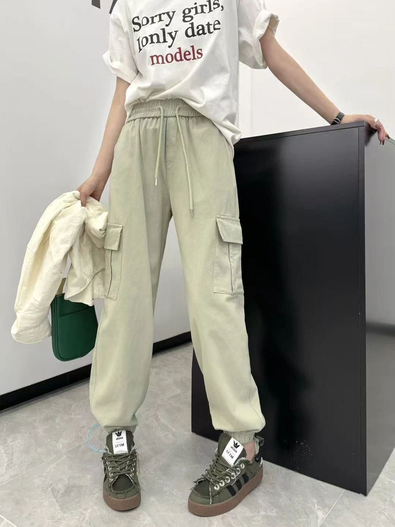【工装裤】7322款水洗棉工装裤裤脚口松紧百搭
