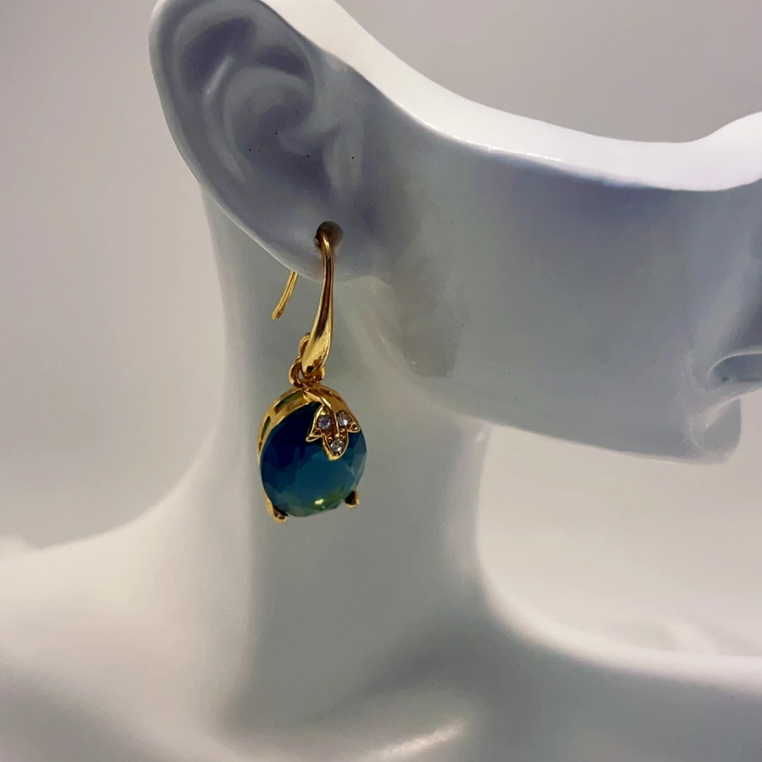 合金玻璃耳饰 合金玻璃耳环degizrag paliyat