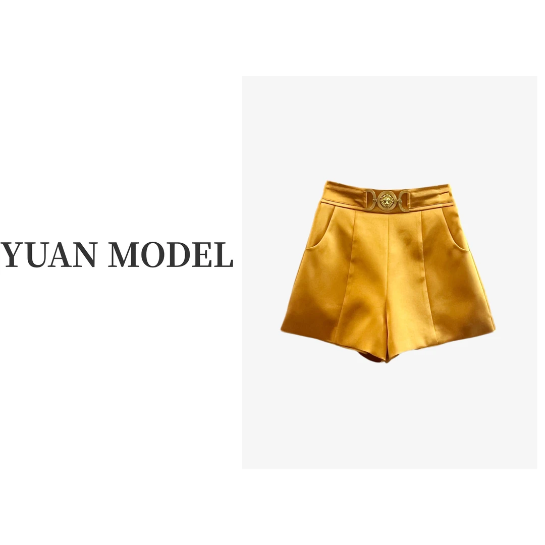 【YUAN MODEL】媛老板-2025春季时尚立体裁剪休闲短裤女装 031363