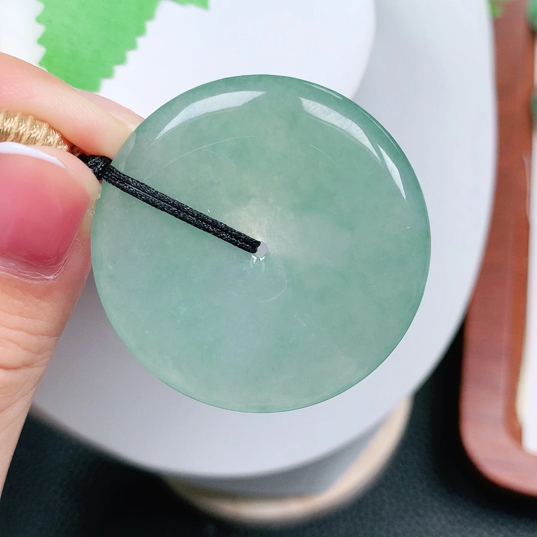 翡翠未镶嵌颈饰平安39-5.8