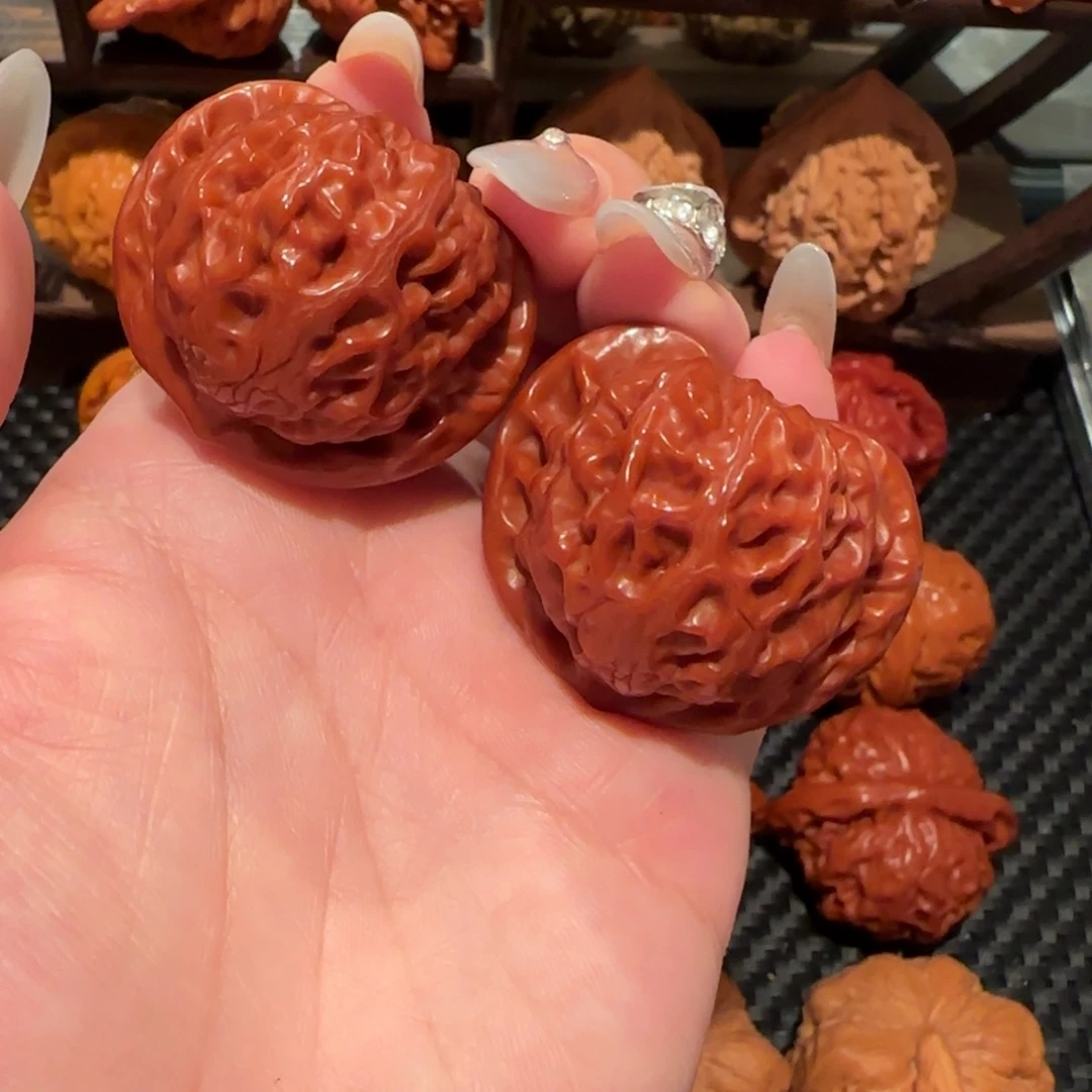 文玩核桃吊坠玉化宫灯39精品0705