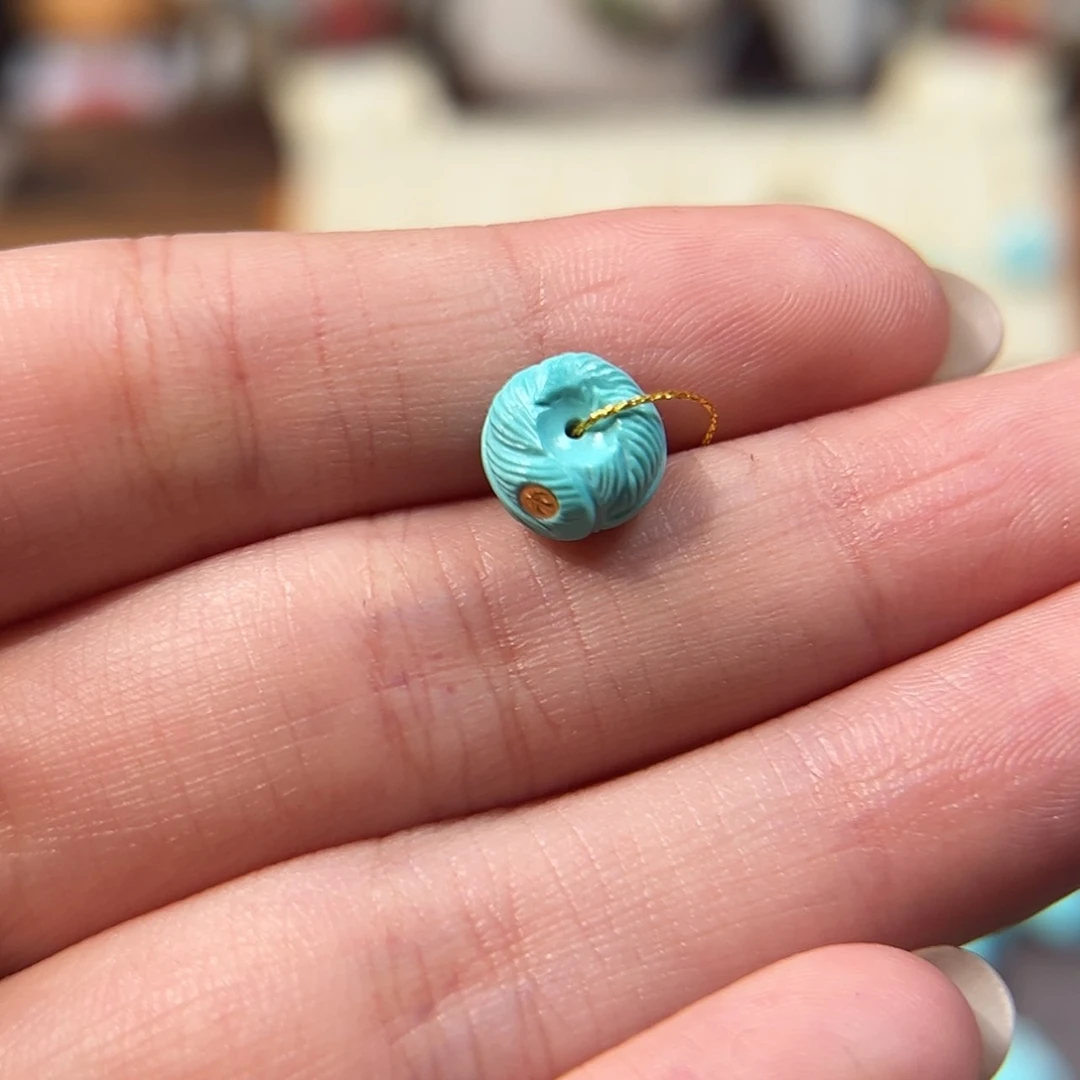 【闪购商品】未镶嵌绿松石羽毛扣