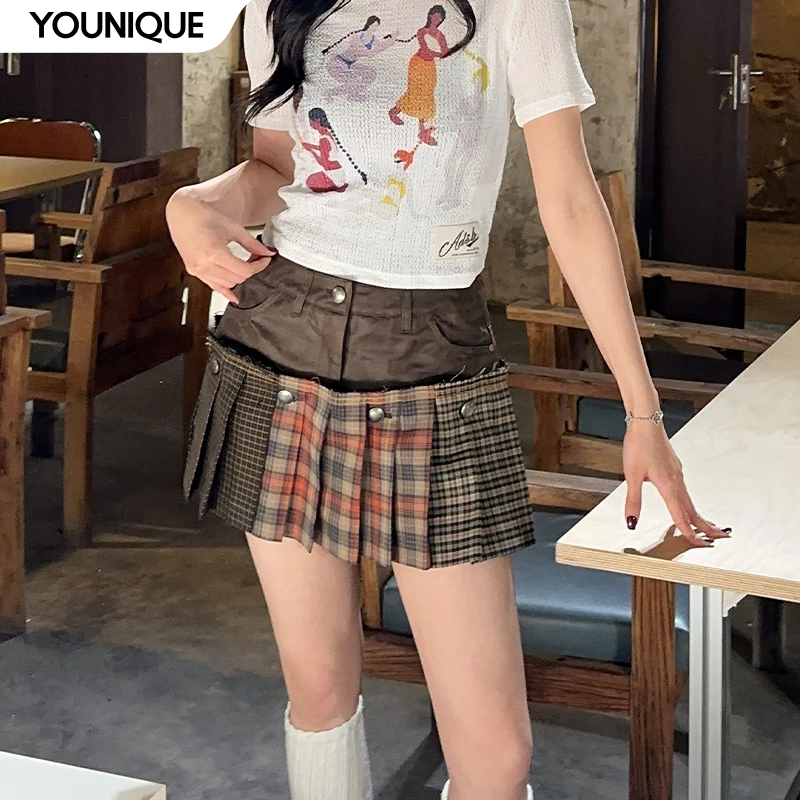 【Andersson Bell】新品25春夏A字可拆卸百褶短裙女