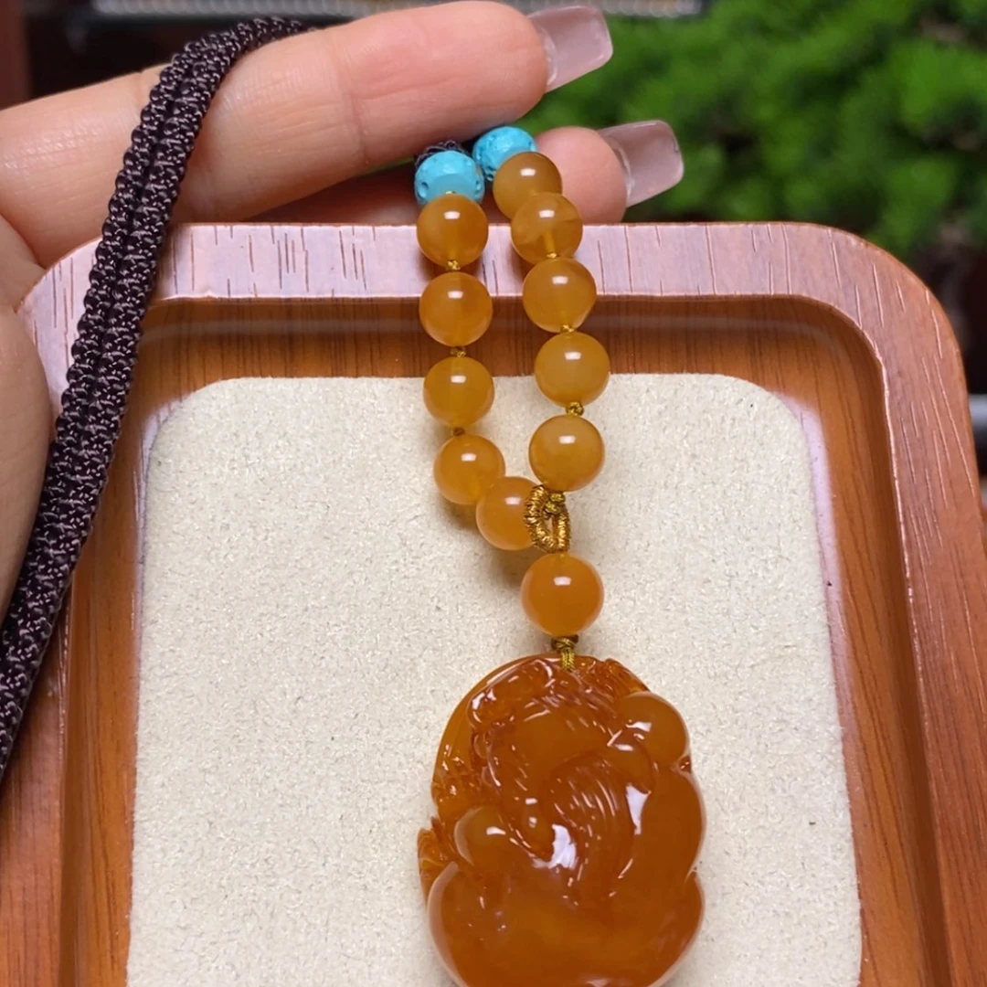 【闪购商品】蜜蜡颈饰未镶嵌项链
