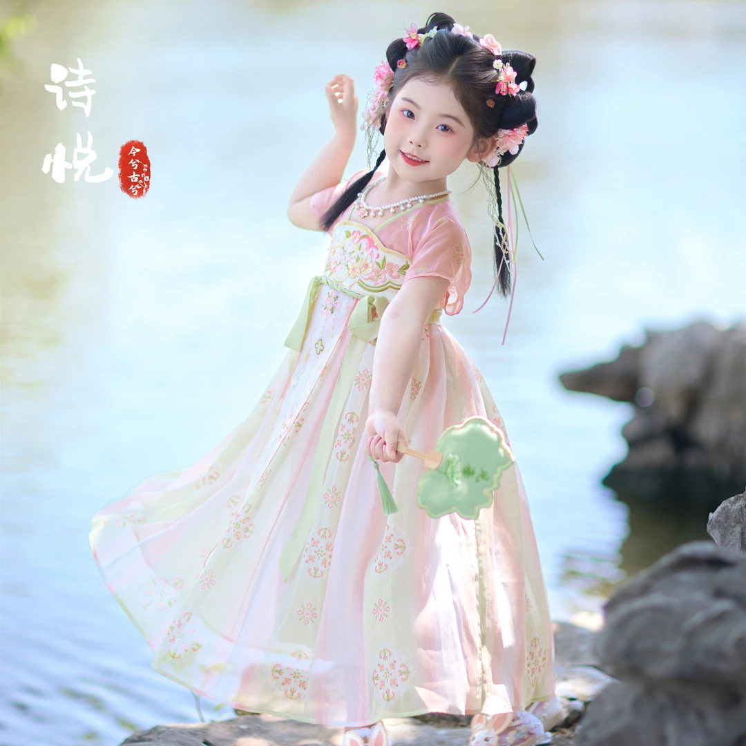 今兮古兮【诗悦】女童汉服夏季连衣裙六一儿童节汉服古风夏装公主裙