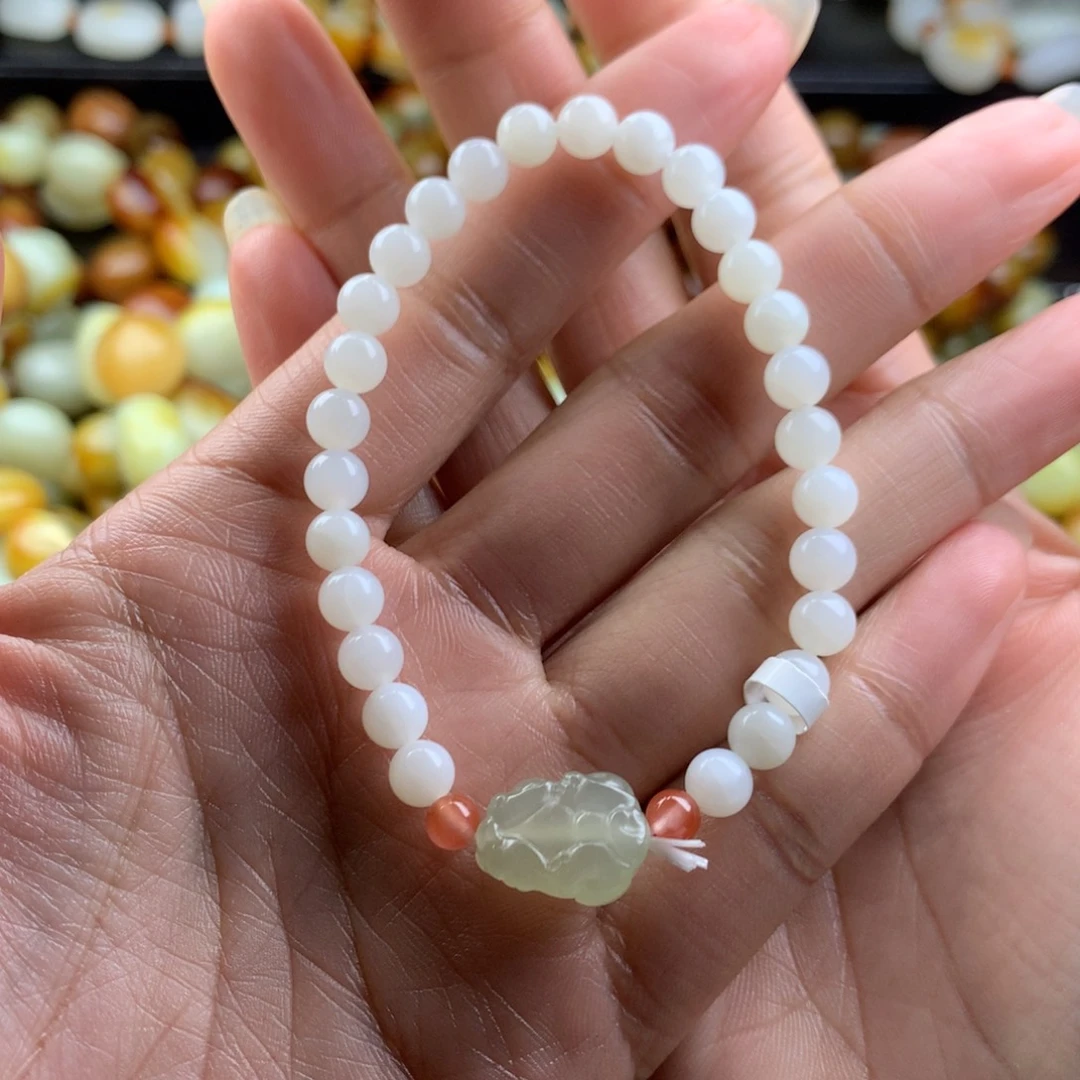 和田玉未镶嵌手链