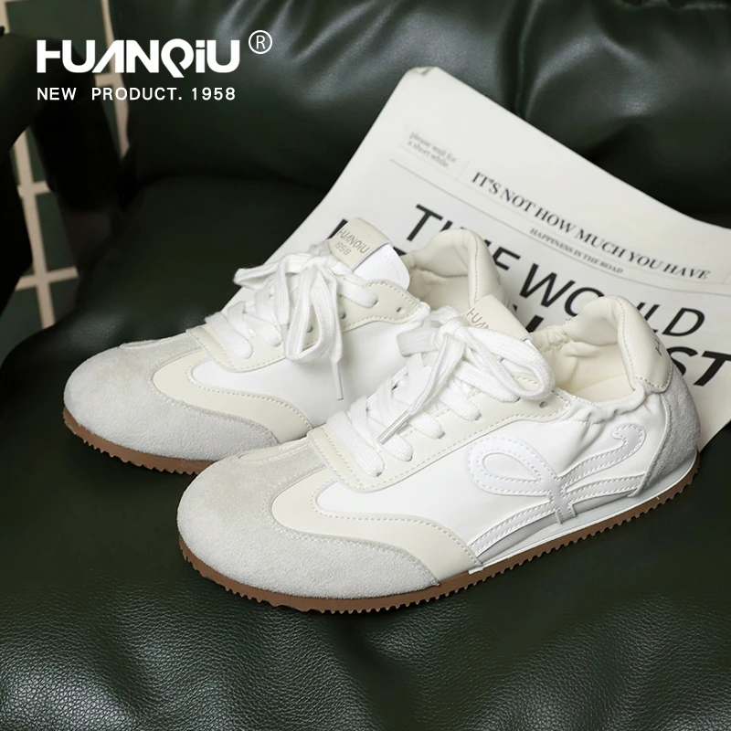 环球超火阿甘德训鞋女款2025新款夏季百搭轻便软底小白鞋休闲板鞋