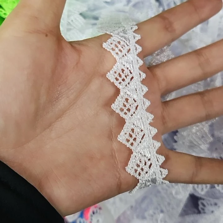 白色水溶花边2公分13米左右长