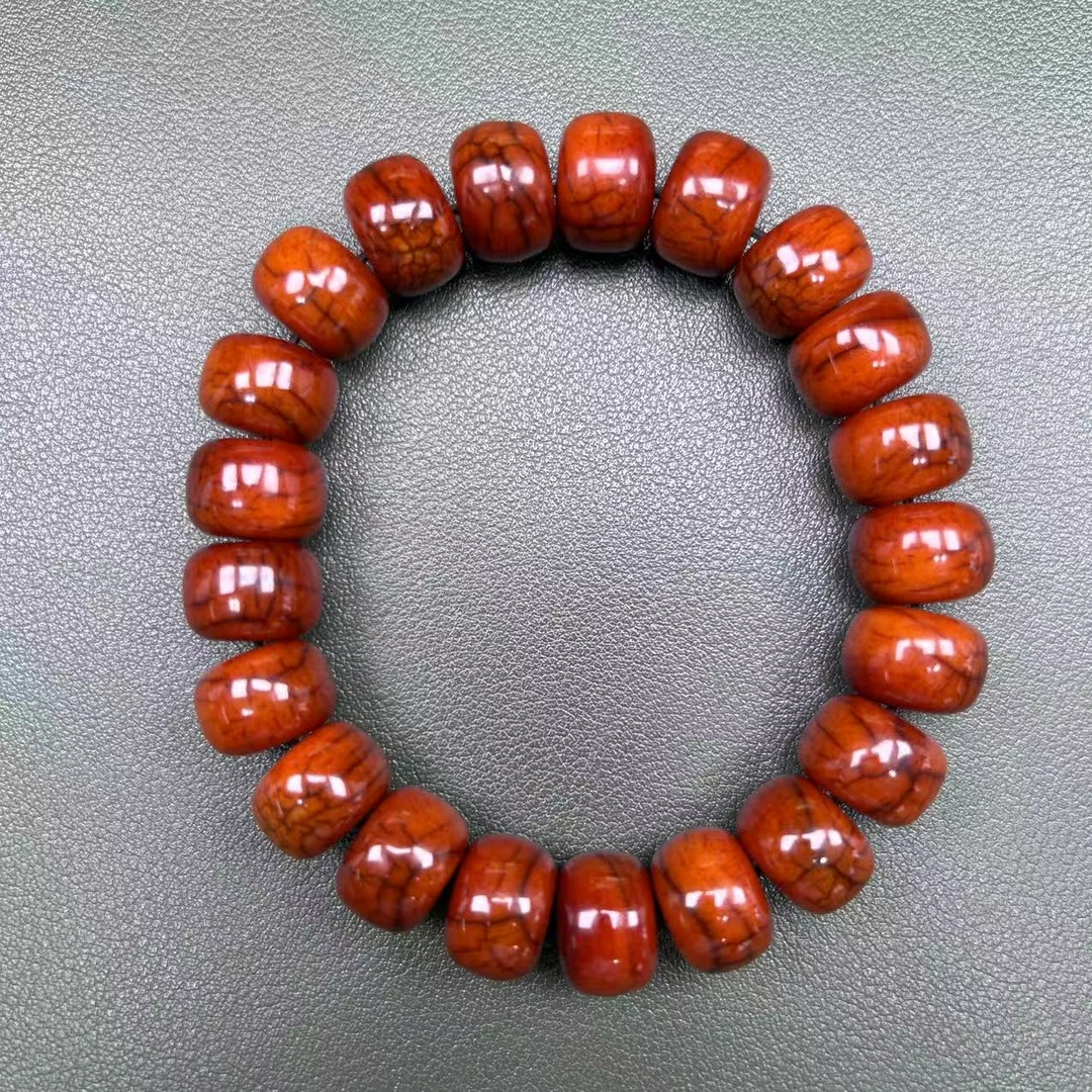 非金属珐琅手链 藏式精美全原手串14mm
