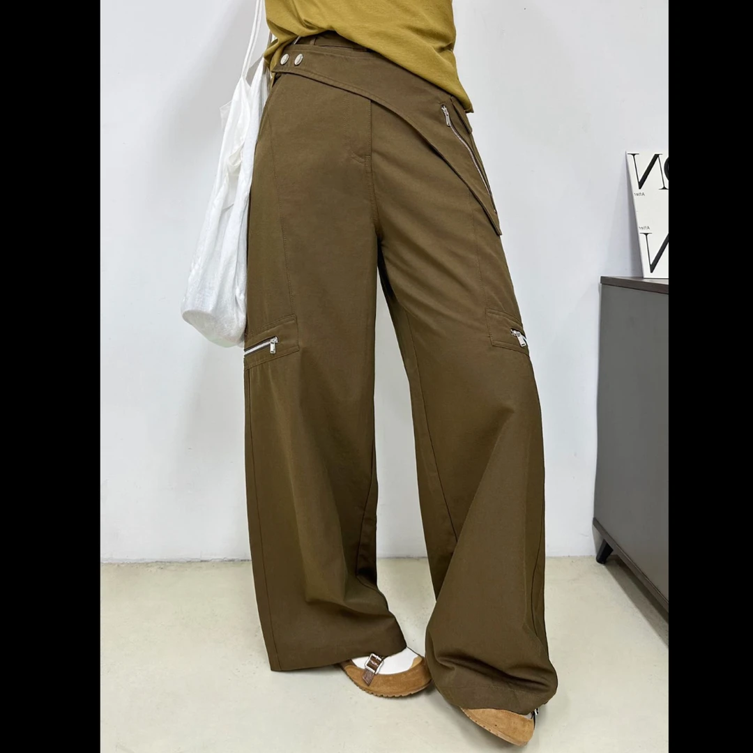 十三行X2#98165秋季福利高品质可拆屁帘工装弯刀裤，裤长：104cm