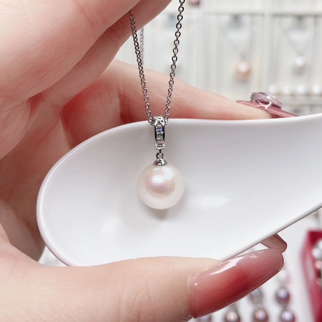 合金淡水珍珠吊坠(赠链)