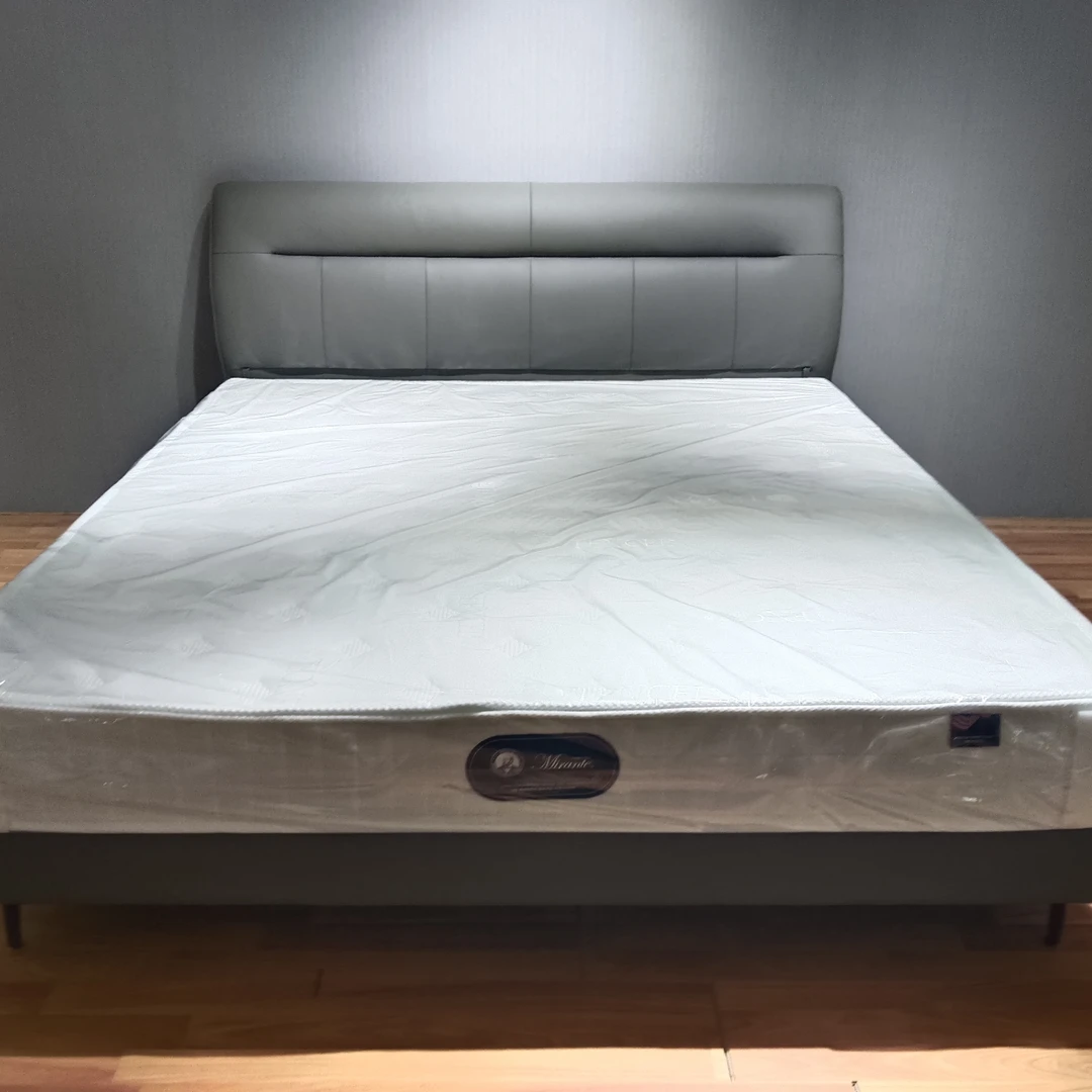 2025新款意式极简真皮床现代简约1.8米和1.5米主卧婚床