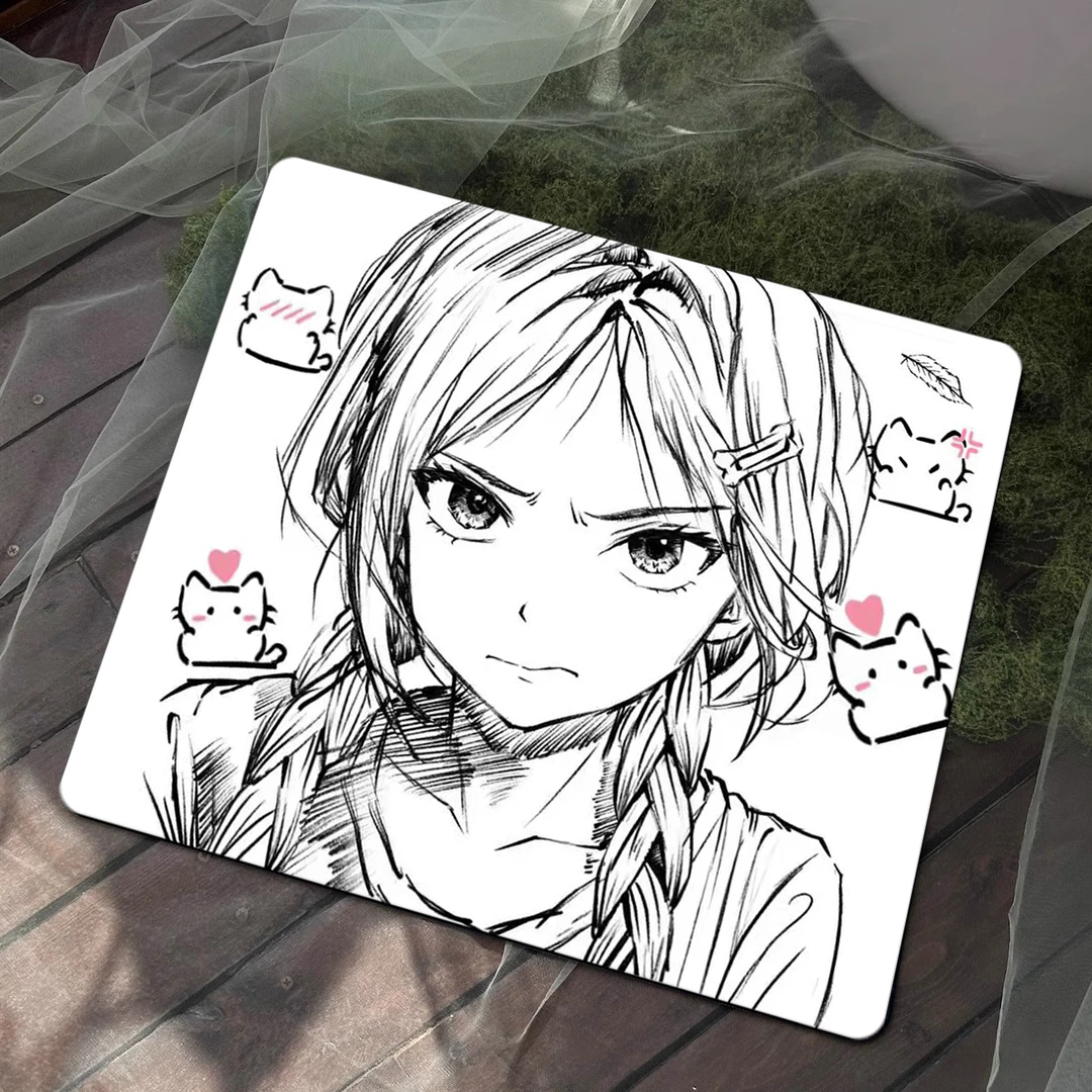 Kuroha 欲语Moment特别版(线稿)中性细面电竞鼠标垫FPS