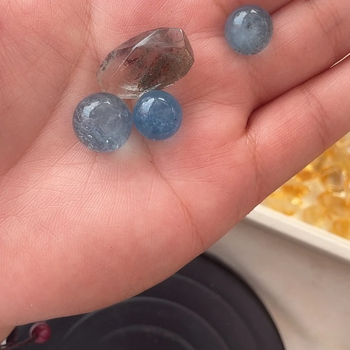 水晶珠宝半成品未镶嵌睡***颗